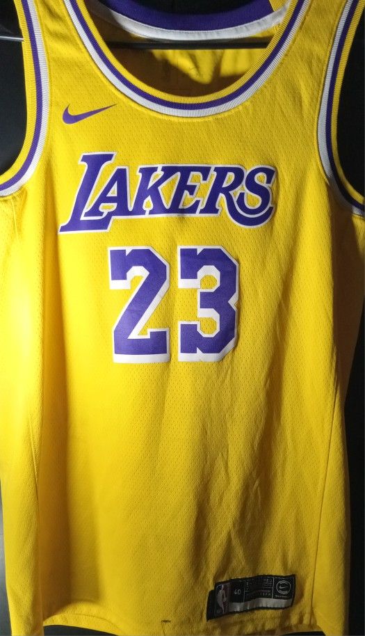 LeBron James LAKERS #23 Gold Jersey