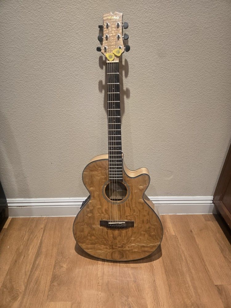 Guitar Aucustic Mitchell MC400 QAB NAT