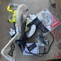 RYOBI 14 Amp Corded 10 in. Compound Miter Saw with LED Cutline Indicator
