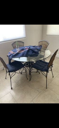 Table and chairs
