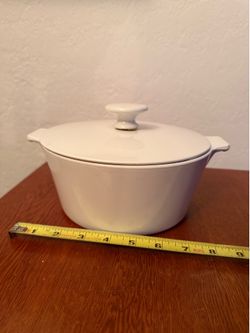 Centura by Corning White with Lid