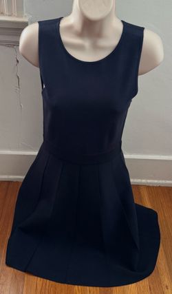 NWOT Club Monaco navy blue fit and flare sleeveless dress, size XS