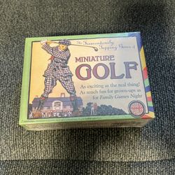 Miniature Golf Game New House Of Marbles Family Game