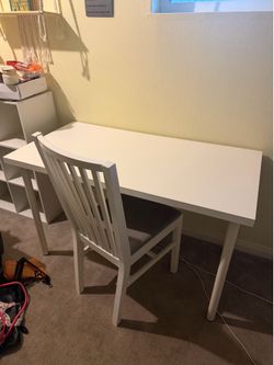Desk and chair