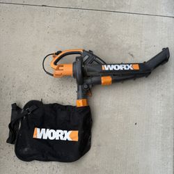 Worx Corded Electric Handheld Leaf Blower/Mulcher/Vacume with collection bag