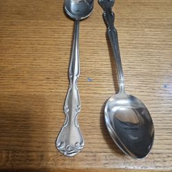 Present Trading Co. Japan "1776" Stainless 2 Serving Spoon 