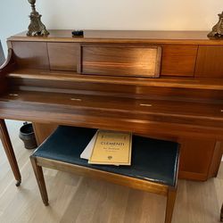 Piano With Bench