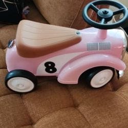 JOYLDIAS Ride on Car for Toddlers for 1.5-3 Years Old with Limited Steering Wheels, Secret Storage, Pink  GREAT CONDITION!
