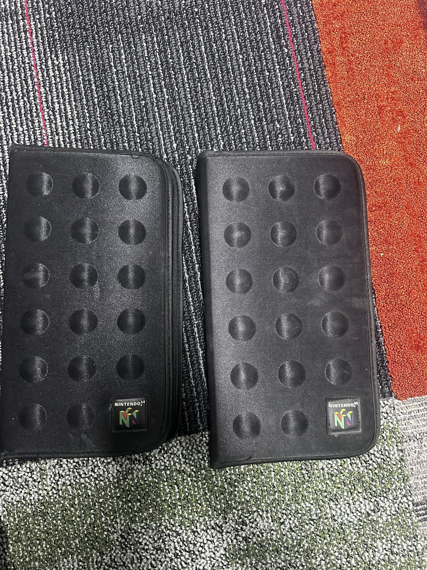 Original Nintendo 64 N64 Travel 6 Game Sleeve Binder Travel Carrying Case OEM