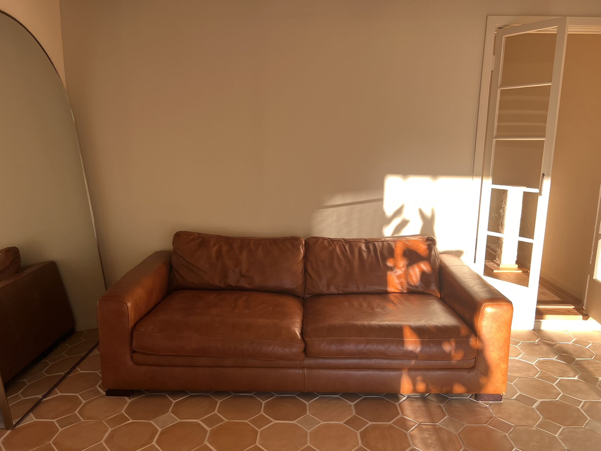 Mason Brown Leather Sofa