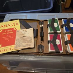 Vintage Bridge Canasta Set