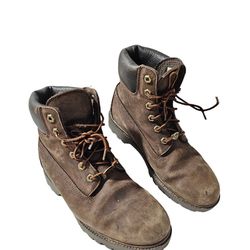 Timberland Men's boots BROWN 6' inches High Top Working boots Size US 9 M