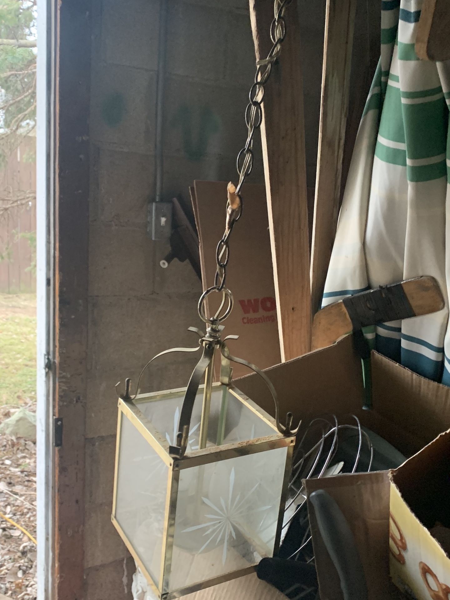 Vintage Square/ Rectangular Hanging Light