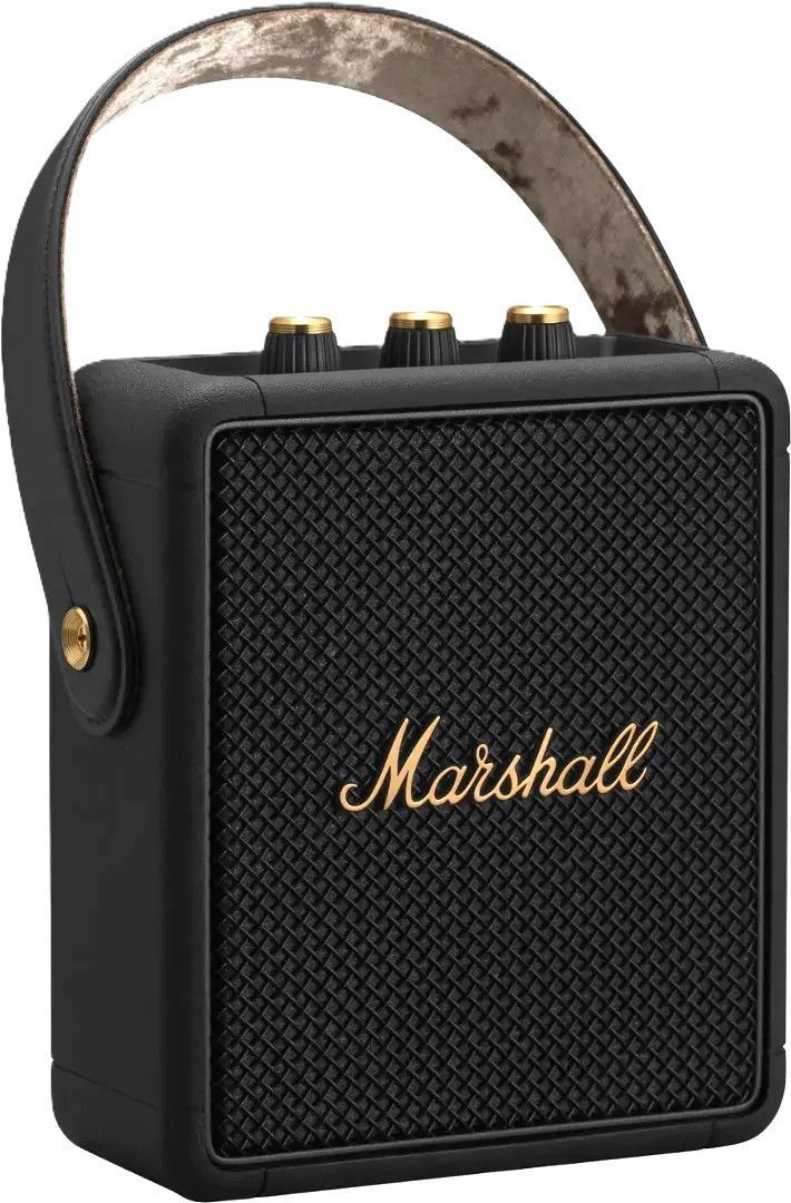 Marshall Stockwell II Portable Bluetooth Speaker – Black & Brass
