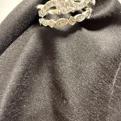 14 K White Gold Ring Set