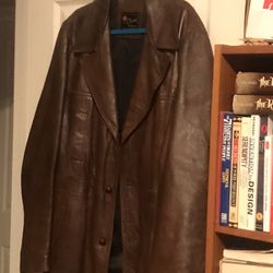 Reed Sportswear Large Leather Jacket Excellent Condition 