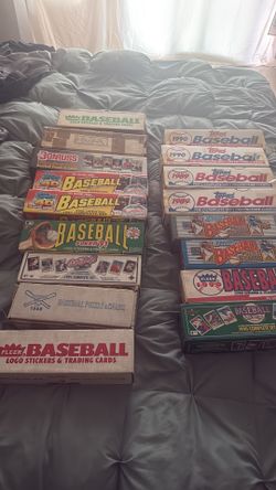 Boxes of Baseball cards