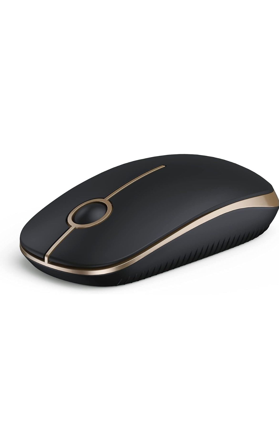 Sleek Black & Gold Wireless Jelly Comb Mouse – Great Condition!