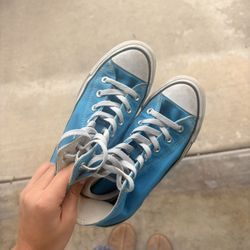 Blue High Top Converse