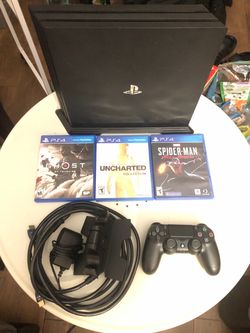 PS4 Pro 1tb w/ games and controller