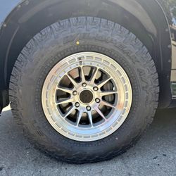 Lock Off-Road Baja Wheels 265|70R17 Falken Wildpeak AT4W Tires Package Deal Fits CHEVY GMC LEXUS