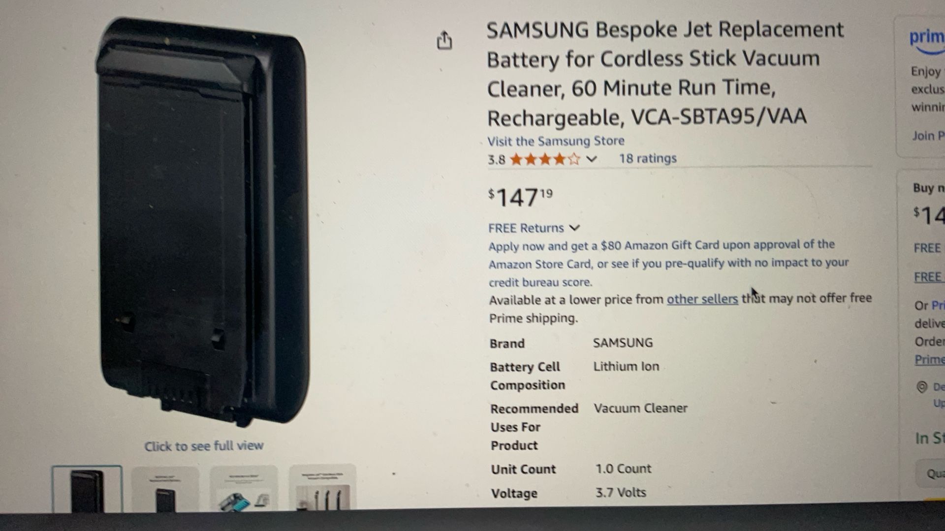 Samsung Battery NEW