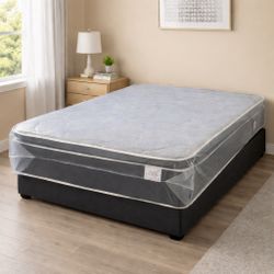 Full Size Pillow Top Mattress – 14” Thick | ✨ Brand New from Factory | Excellent Comfort | Also in Twin, Queen & King | 🚚 Same-Day Delivery
