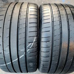 2 USED TIRES MICHELIN PILOT SUPER SPORT 275/35/18