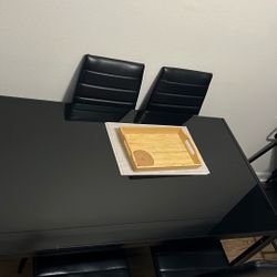dining table and chairs