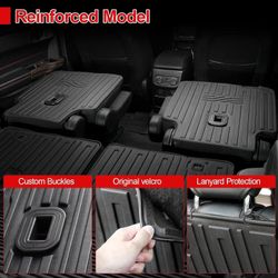 Second Row Backrest Kick Mat for 2020-2025 2026 Ford Explorer 6 Passenger, All Weather 2nd Back Seat Cover Protector for 2026 2025 2024 2023 2022 2021