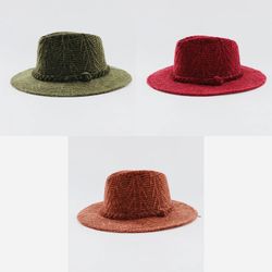 Panama Hat - Burgundy 