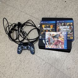 PS4 with Controller And Games
