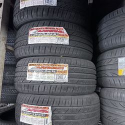 SET OF FOUR BRAND NEW TIRES 215/40/18 ARROYO GRANDSPORT A/S, INCLUDING MOUNT AND BALANCE, ASK ME FOR SIZES AND BRANDS