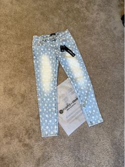 Purple brand jeans monogram size 33 - throw offers&read description below!