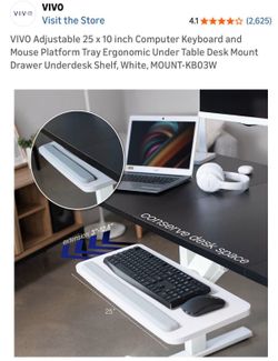 New Keyboard tray -adjustable,  under mount