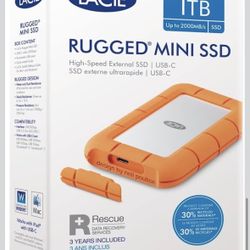 LaCie Rugged Mini 1TB USB 3.0 External Hard Drive RUGU3M2