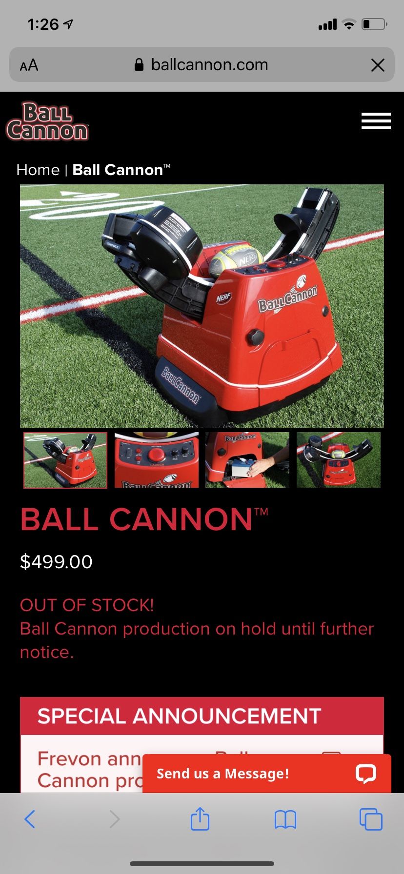 Nerf ball cannon football launcher for Sale in Salem, OR - OfferUp