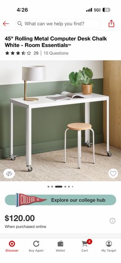 Metal desk from target