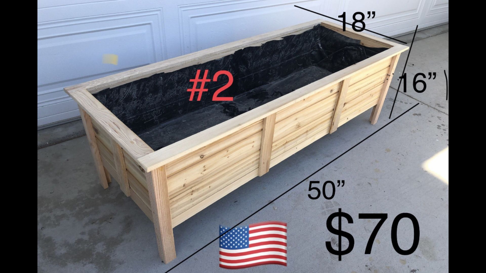 Wood Planter Box Garden Raised