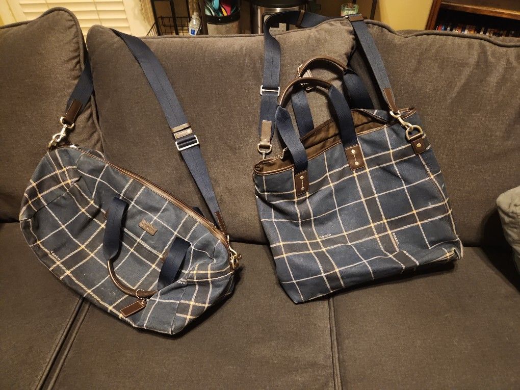 Men's Coach Duffle Bag And Overnight Bag