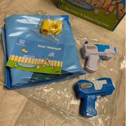 Splash Pad, 68 Inch Large Sprinkler , pad Pool for Learning – Children’s Sprinkler Pool