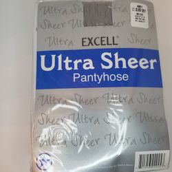 Lot of 6 Pieces -Ultra Sheer LT SILVER Color ONE Size Pantyhose - Fits 100-160lb