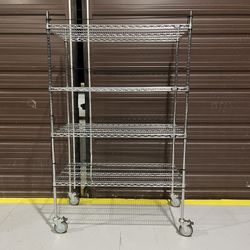 Uline Mobile Wire Shelving 78 Inches Tall