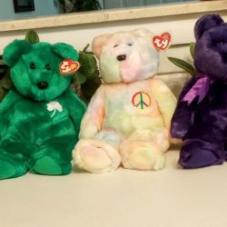 SET OF 5 ORIGINAL TY 14" BEANIE BUDDIES