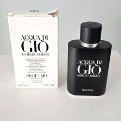 Acqua Di Gio PROFUMO Giorgio Armani Magnetic Cap 2.5oz Men's Cologne DISCONTINUED Fragrance 