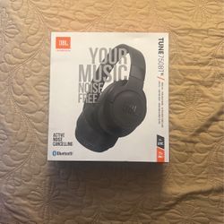 JBL TUNE 750BTNC - Wireless Over-Ear Headphones with Noise Cancellation - Black