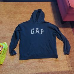 GAP Blue Large Hooded Sweatshirt 