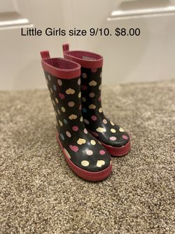 Little boys and girls rain boot lot