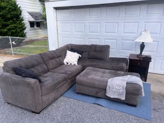 Delivery | Dark Grey Sectional | Sofa | Couch