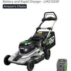 EGO POWER+ Electric Lawn Mower, Self-Propelled Cordless, Includes 56V 7.5Ah Battery and Rapid Charger - LM2102SP
